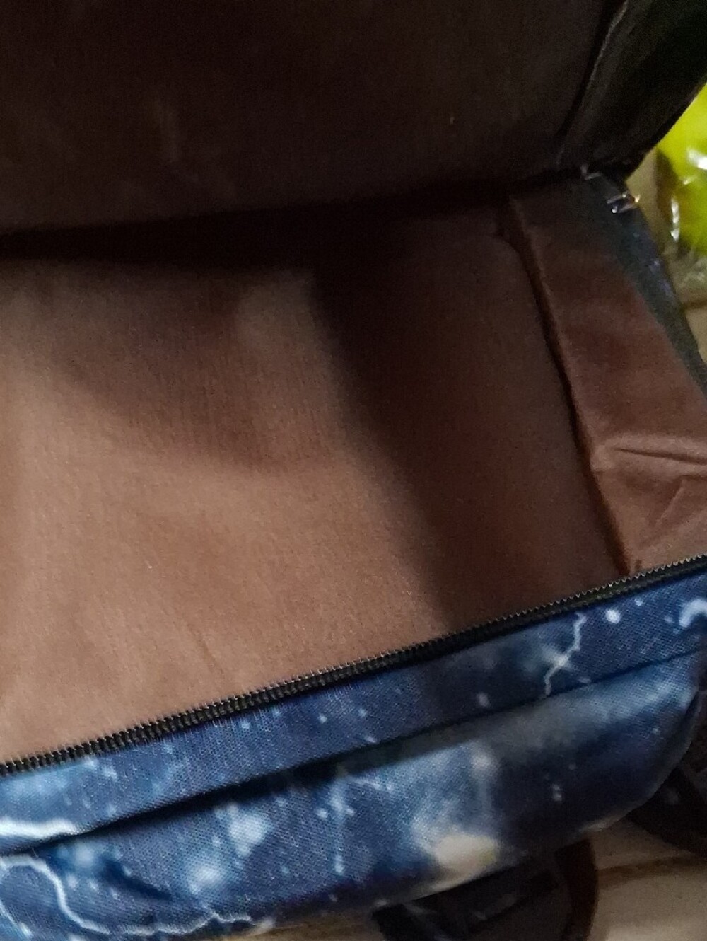 It's A Fortnight Backpack. Men's Navy Lightning Print Backpack - Picture 3 of 3
